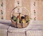 Camille Pissarro apples and pears in a round basket china oil painting artist